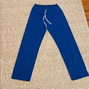 FIGS High Waisted Livingston Basic Scrub Pants in Royal blue